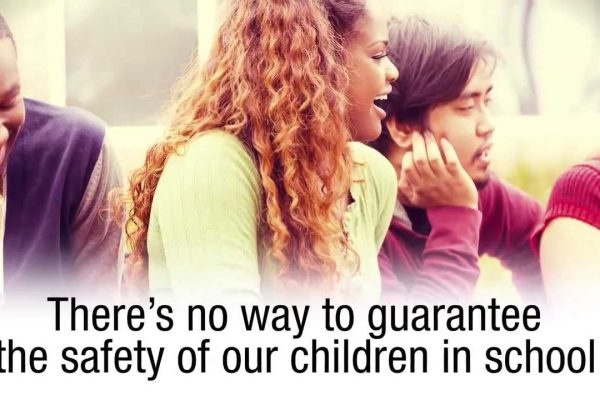 Video Thumbnail: 3M™ Safety and Security Window Films for School Students outside a school with text about there being no way to guarantee child safety