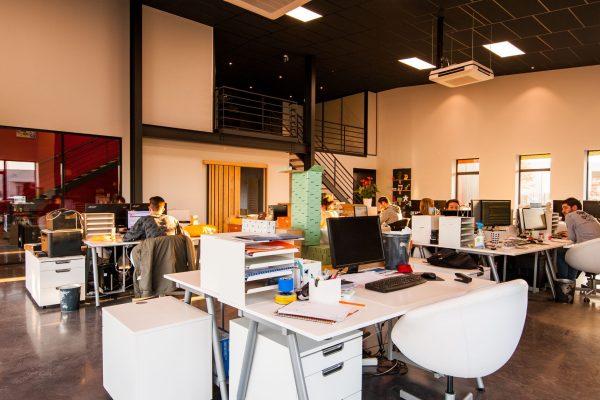 commercial-window-film-energy-savings-office Bright Sarasota commercial office with large windows after commercial window film energy savings upgrade