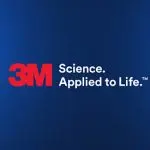 The image shows a blue background with hexagonal shapes and the 3M logo in red, accompanied by the phrase "Science. Applied to Life," highlighting the innovative qualities of 3M™ window films.